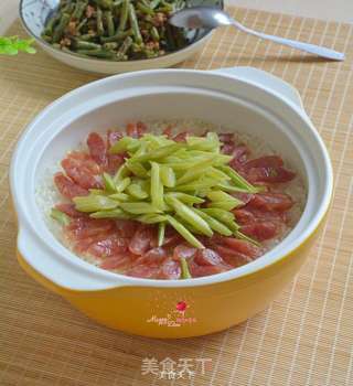 香肠煲仔饭的做法步骤:8