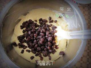 蜜豆鲜奶油磅蛋糕的做法步骤:7