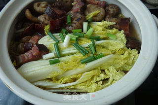 香菇煮腊肉的做法步骤:7