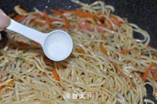 五彩炒面的做法步骤:16
