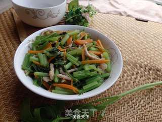 芹菜炒肉丝的做法步骤:9