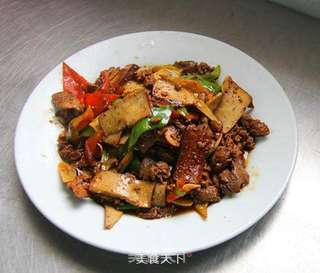 【鸡肝炒茶干】的做法步骤:7