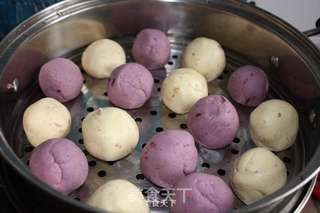 双色椰蓉糯米糍的做法步骤:2