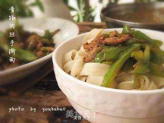 青椒肉丝的做法步骤:9
