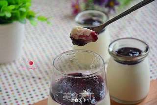 蓝莓豆浆布丁的做法步骤:10