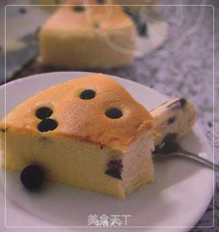 【蓝莓轻乳酪蛋糕】· 绵滑的口感，丝般感受的做法步骤：12