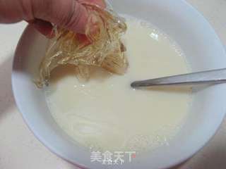 蓝莓豆浆布丁的做法步骤:4