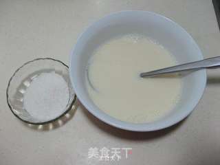 蓝莓豆浆布丁的做法步骤:3