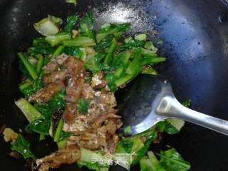 豆豉鲮鱼油麦菜的做法步骤:6
