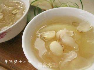莱阳梨炖三白的做法步骤:10