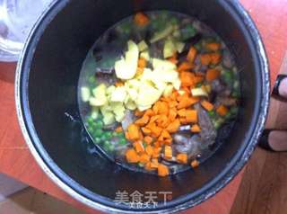 排骨杂蔬饭的做法步骤:7