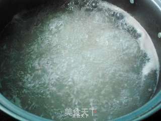 西兰花肉丸粥的做法步骤:6