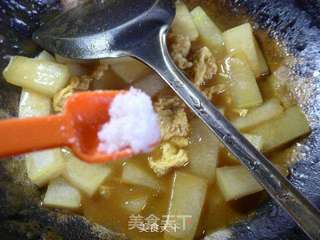 咖喱鸡蛋炒冬瓜的做法步骤：8