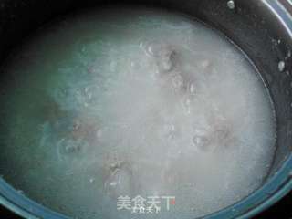 西兰花肉丸粥的做法步骤:8