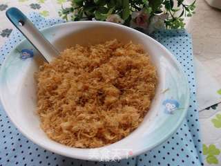 自制猪肉松---面包机版的做法步骤:8