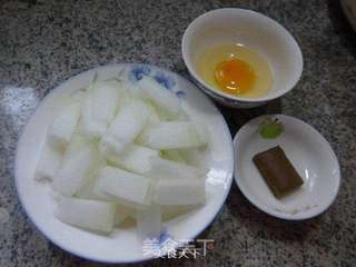 咖喱鸡蛋炒冬瓜的做法步骤：1