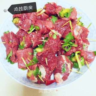 水煮牛肉卷的做法步骤:5