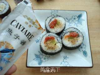 鱼子酱寿司的做法步骤:7