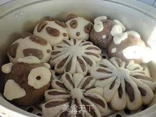 菊花馒头的做法步骤:13