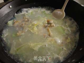 无油的冬瓜蛤蜊汤的做法步骤:9