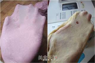 盈太美食俱乐部---口感柔软的紫薯双色吐司的做法步骤:3