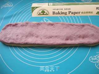 盈太美食俱乐部---口感柔软的紫薯双色吐司的做法步骤:6