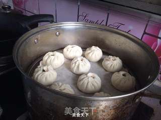 卤肉豆角包子的做法步骤:14