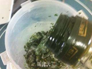虾仁青酱意面的做法步骤:3