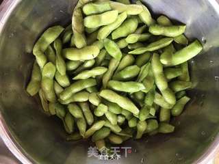 香煮毛豆的做法步骤：3