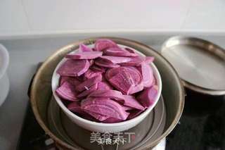 香蕉紫薯糯米糍的做法步骤:2