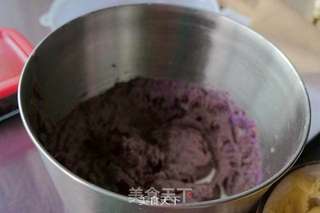 香蕉紫薯糯米糍的做法步骤:7
