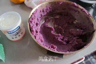 香蕉紫薯糯米糍的做法步骤:4
