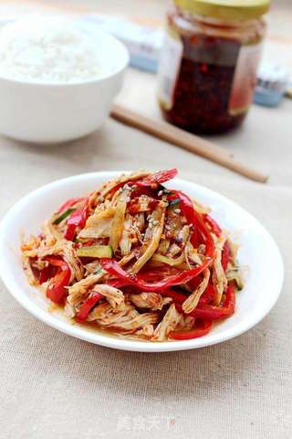 麻辣手撕鸡的做法步骤:7