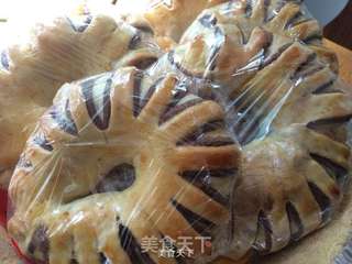 豆沙花式面包的做法步骤:14