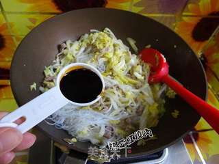 娃娃菜炒粉丝的做法步骤:10