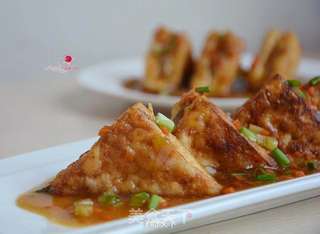 煎酿豆腐夹的做法步骤:15