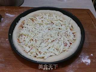 腊肉比萨的做法步骤:11