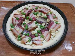 腊肉比萨的做法步骤:13
