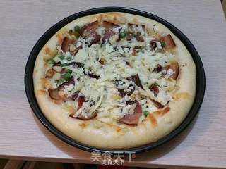 腊肉比萨的做法步骤:16