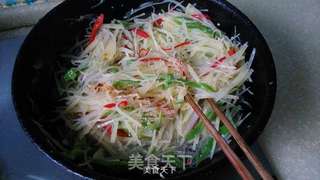 青椒土豆丝的做法步骤:6