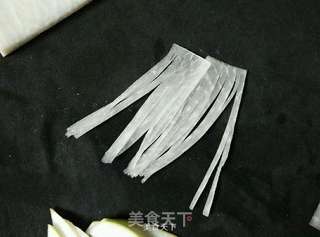 孔雀开屏白萝卜的做法步骤：4