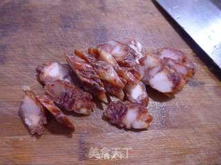 麻辣香肠猪肚炒娃娃菜的做法步骤：5