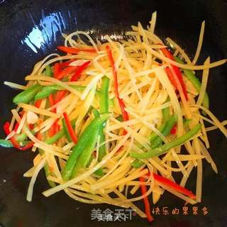 清炒土豆丝(微辣版)的做法步骤:9