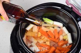 山药胡萝卜牛腩的做法步骤:4