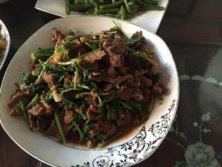 酸辣椒香菜牛肉的做法步骤:9
