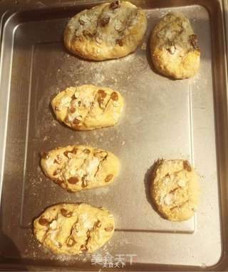 低卡足料核桃葡萄干燕麦全麦面包的做法步骤:5