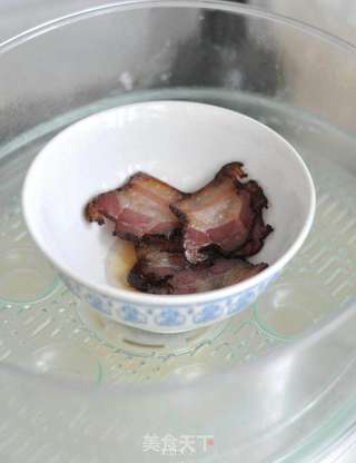 腊肉石锅拌饭的做法步骤:2