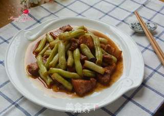 五花肉炖白不老的做法步骤:10