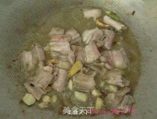 五花肉焖扁豆的做法步骤:5