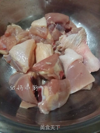 鸡腿炖豆角的做法步骤:3